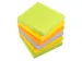 Bloc-mémos 75x75mm Spring assorti paquet de 6 blocs