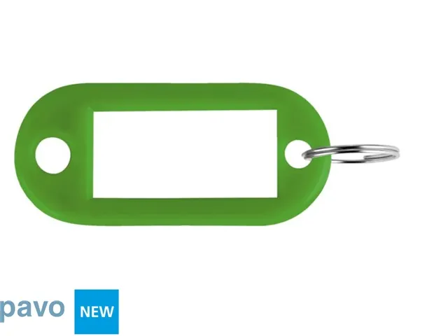 Sleutellabel Pavo kunststof groen 100 stuks