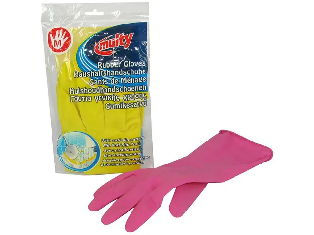 Huishoudhandschoen Multy latex Medium assorti