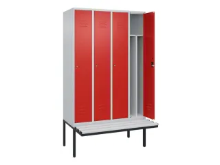 locker voor scheiding van kleding,HxBxD 2120x1200x815mm,4vak - 2
