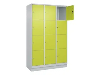 lockerkast,HxBxD 1950x1200x500mm,3x4vakken,vak B 400mm,cil.-slot - 1