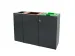Couvercle à clapet pour unité de tri sélectif modulaire 90 litres
