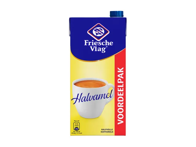 Koffiemelk Friesche Vlag halvamel 930ml