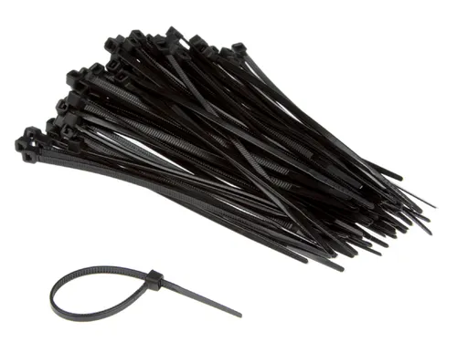 Kabelbinders IEZZY nylon 2.5x100mm D 20.5mm zwart 100 stuks