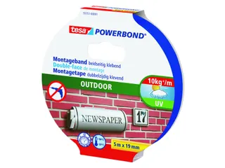 Powerbond Tesa 55751 montagetape outdoor 19mmx5m Transparant - 1