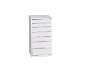 ladekast HxBxD 1000x525x550mm 7laden romp RAL7035 front RAL7035 - 1