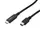1.8 M Usb-c Naar Mini Displayport-kabel 4k 60hz Zwart
