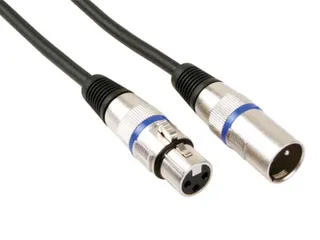 XLR-Kabel - XLR Mannelijk Naar XLR Vrouwelijk - 1m - Zwart - 1