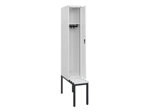 locker met bank,HxBxD 1950x300x815mm,1vak,vak B 300mm,cilinderslot