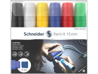 Acrylmarker Schneider Paint-It 330 15mm etui 6st. - 1