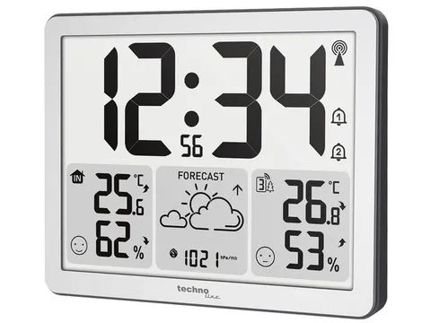 Weerstation Technoline WS 6780 173x140x27mm zilver met 1 buitensensor