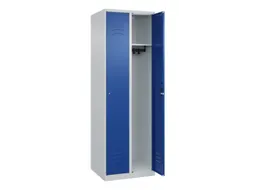 locker,HxBxD 1850x600x500mm,2vak,vak B 300mm,cil.-slot,staand op vloer