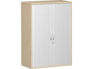 jaloeziedeurkast,HxBxD 1150x800x430mm,2xhouten vloer,decor romp wit - 1