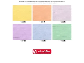 Acrylverf Talens Art Creation pastel assorti 6 tubes à 12ml - 3