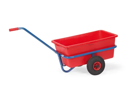 Handtrekwagen Kunststof Bak 4101V 200kg 632x232mm Massief Rubber