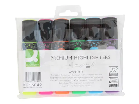Premium Markeerstift Assorti 6 Stuks