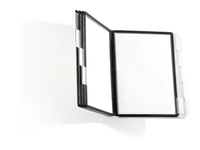 Durable Sherpa Displaysysteem Wall 10 Zwart/ Grijs