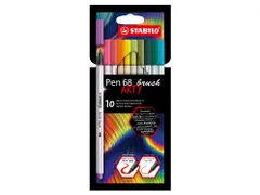 Brushstift STABILO Pen 568/10 Arty assorti set à 10 stuks