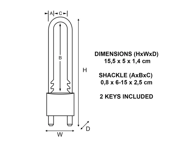 Hangslot MasterLock 1950EURDCC verstelbaar messing 50mm