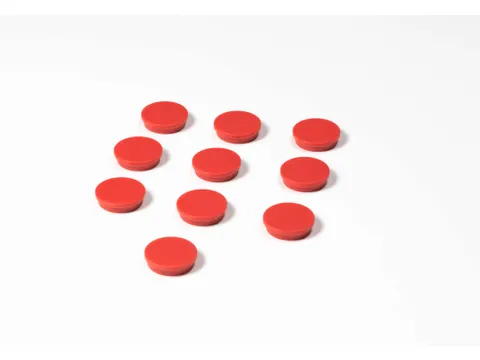Memomagneten 30mm 10 Stuks Rood 10 stuks