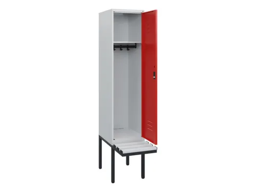 locker met bank,HxBxD 1950x400x815mm,1vak,vak B 400mm,cil.-slot