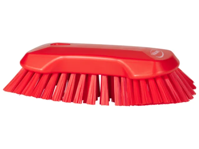Vikan Hygiene extra grote handborstel extra harde vezels 230mm Rood