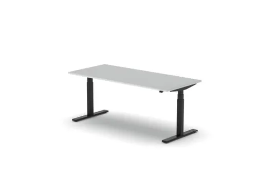 Elektrisch ihv bureau,HxBxD 650-1310x1800x800mm,blad wit