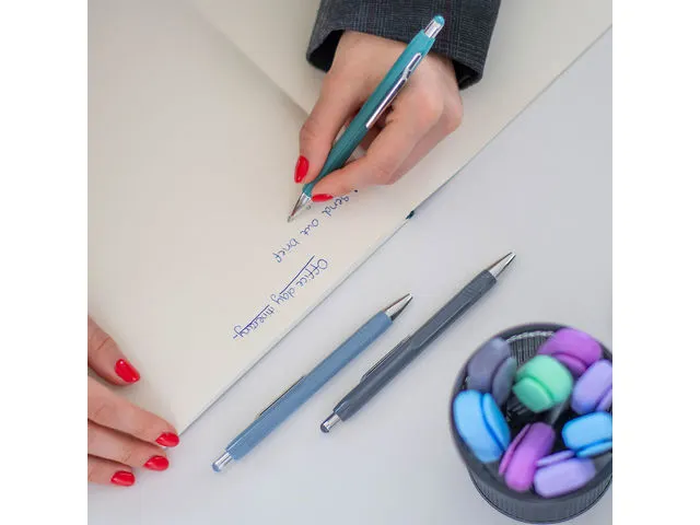 Balpen Schneider Epsilon aqua, blauwschrijvend