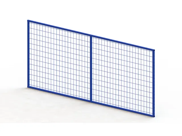 gaasachterwand,v. palletstelling,HxB 500x3600mm,v. traversen L 3600mm