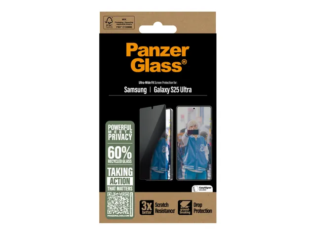 PanzerGlass 2-Way Privacy Screen Protector Samsung Galaxy S25 Ultra