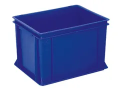 Euronorm Stapelkrat 270x400x300mm 26liter Gesloten Blauw