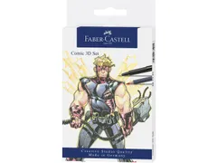 Tekenstift Faber-Castell Pitt Artist Pen Comic set 3D