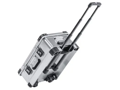 Transportkist Aluminium 28l 233x 550x 400mm 2 Wielen Trekgreep