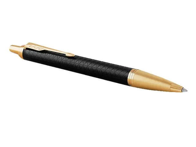 Balpen Parker IM Premium Black GT Medium Blauwe inkt