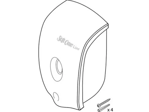 Diversey Soft Care zeepdispenser 800ml kunststof wit
