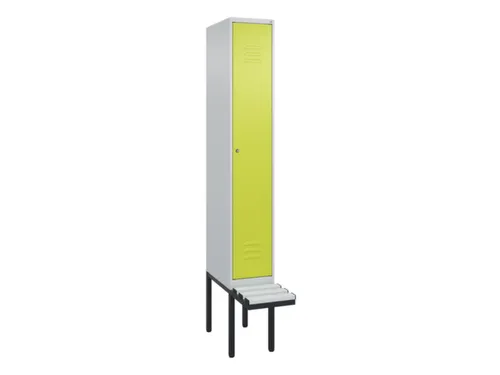 locker met bank,HxBxD 2120x300x815mm,1vak,vak B 300mm,cil.-slot