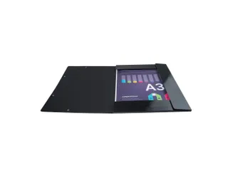 Elastomap A3 3 kleppen IDERAMA Maxi Capacity glanskarton Assorti - 14