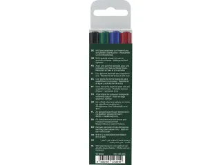 Marker Faber-Castell Multimark permanent F etui met 4 stuks - 2