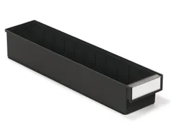 ESD-stellingbak,HxBxD 100x132x600mm,PP,zwart