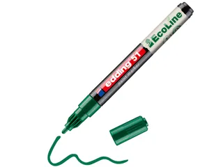 Paintmarker edding 51 EcoLine op waterbasis 1-2mm groen - 3