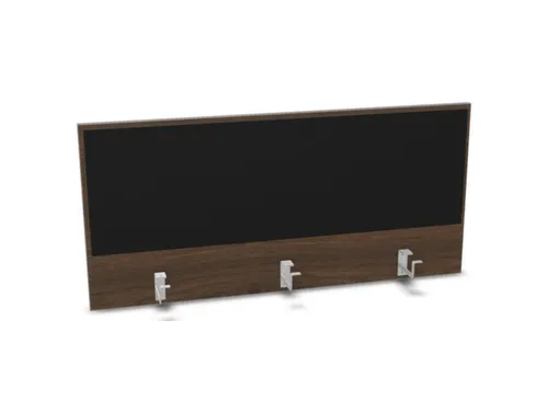 opzetpaneel bureau aanbouw achter NV bruin hickory zwart 1200mm