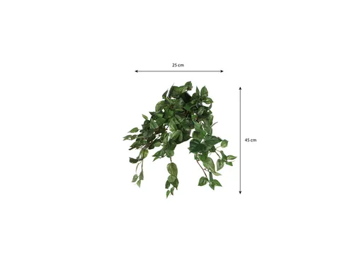 Kunstplant Mica Scindapsus hangend groen 45x25cm