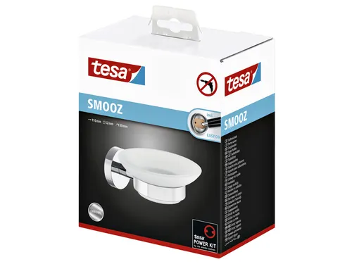 Zeephouder Tesa Smooz 40324 chroom/glas