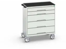 gereedschapswagen,HxBxD 965x800x550mm,4-voet/4wielen