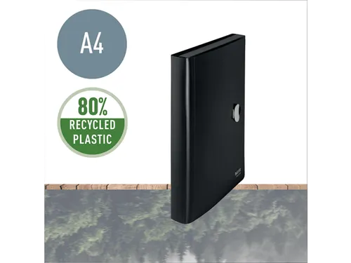 Projectmap Leitz Recycle A4 5 vak PP zwart
