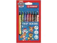 Viltstift STABILO Trio Scribbi PAW Patrol 8 stuks