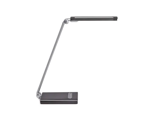 Bureaulamp LED MAULpure, dimbaar, USB-poort Zilver