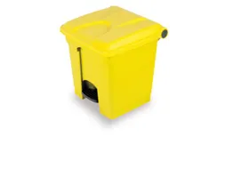 Afvalbak 45 liter HxBxD 600x398x410mm PP geel