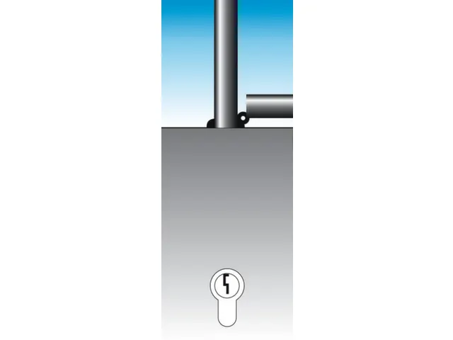Afzetpaal Ronde Buis Ø76mm Omklapbaar Cilinderslot Spitse Kop
