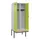 locker met bank,voor scheiding van kleding,HxBxD 2120x800x815mm,2vak